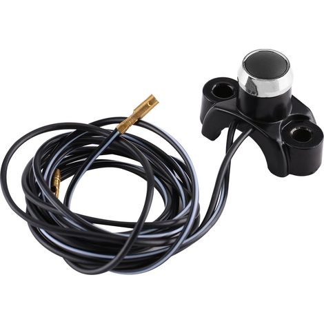 Commutateur de moteur de guidon de moto, bouton d'arrêt de moteur 22mm Start Kill Switch pour Pit Dirt Bike ATV Quad (noir) (1/5)