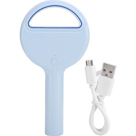 Mini-USB-Tischventilator ohne Rotorblätter – Wiederaufladbarer Taschenventilator, Blau T9 für Nacht und Reisen (1/5)