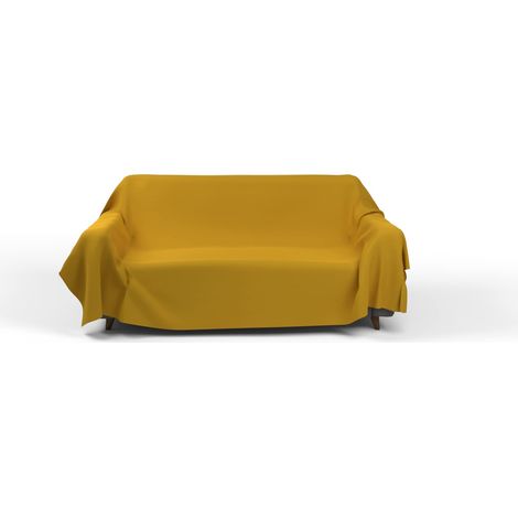 Italian Bed Linen Telo copritutto MAX COLOR tinta unita, Senape, 270x300cm (1/4)