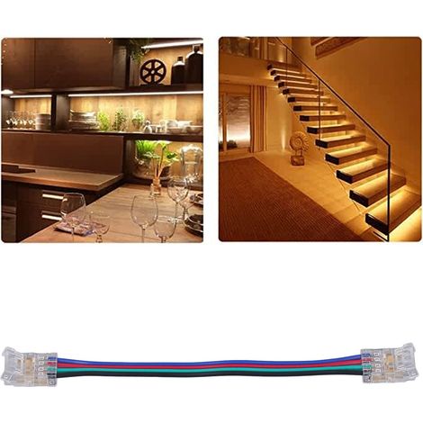 Doppelstecker für 4-polige RGB-LED-Streifen, lötfreier Adapter für 4-polige RGB-LED-Streifen (1/5)
