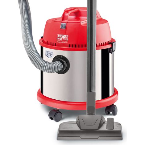 Thomas INOX 1516 Aspiratore senza sacchetto 16L 1500W Nero, Metallico, Rosso