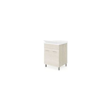 LAVATOIO LEGNO 60X50 ROVERE GHIACCIO