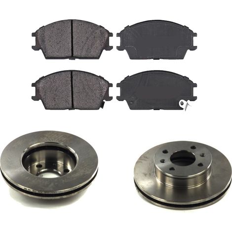 KIT FRENI ANTERIORI compatibile con HYUNDAI GETZ (TB) - DISCHI + PASTIGLIE OEM: FDB4076 / 17549 , 17550 /SOSTITUZIONE DIRETTA/BASSA POLVERE/SILENZIOSO