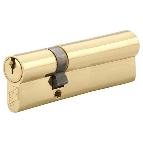 Cylindre de serrure double entrée 5G, 30x65mm, cylindre et clés en laiton, protection contre l'arrachement, 3 clés crantées (1/5)
