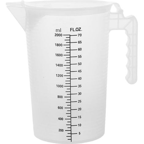 Pichet Doseur 20L Plastique Transparent Avec Couvercle Et Bec Verseur Graduation Précise Pour Mesure Liquides Ustensile Cuisine Pour Bars Et Boutiques De Thé (1/5)