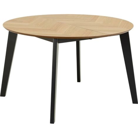 Mesa Norsica 614 , 75x0x0cm, Alargamiento, Chapa de madera natural, Madera
