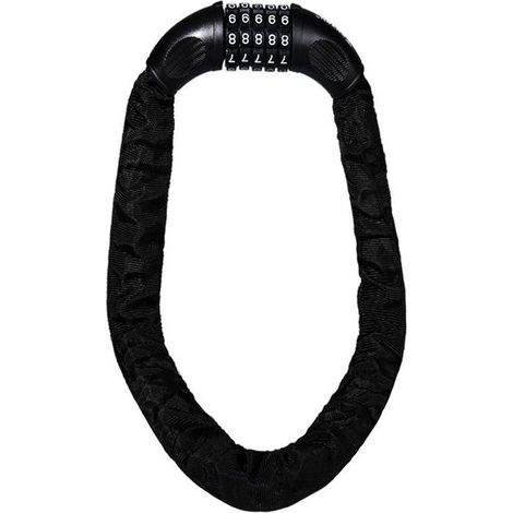 Serrure à combinaison pour vélo, anneau en acier, chaîne antivol pour vélos, motos, portes, portails