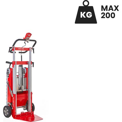 Carretilla sube escaleras eléctrica Buddy para transporte de muebles y mobiliario con batería AGM estándar 200 kg (1/5)