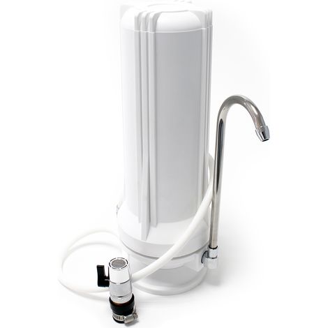 Naturewater TR201 Filtre à eau potable sur évier – à 1 étape – 70 x 120 x 330 mm – 180 l/h – pour 10 (254 mm) / Ø 62 mm – avec Cartouche Sédiments 5 µ – Purification Filtration"