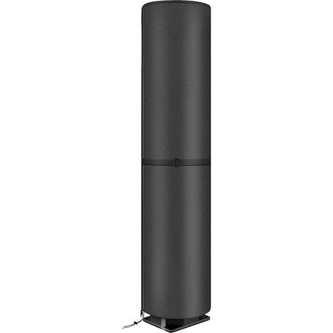 Tente de douche solaire portable, imperméable, coupe-vent et résistante aux UV, en tissu Oxford robuste, pour jardin, extérieur et piscine (230 x 67 cm), noir (1/5)