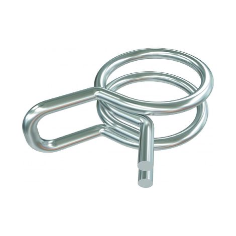 25 colliers de serrage transparents pour tuyaux de climatisation   6 mm