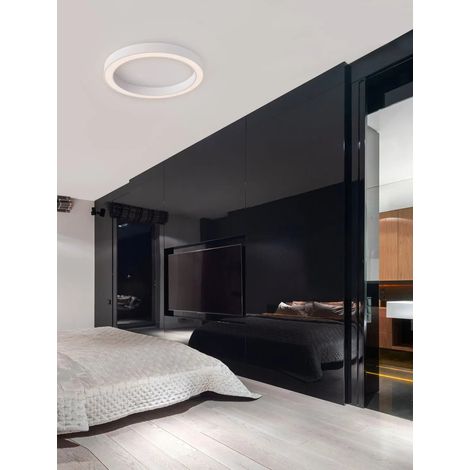 [NEUWERTIG] B-Ware Nova Luce Deckenleuchte Deckenlampe Led Morbido Weiß Steuerbare Cct Dimmer
