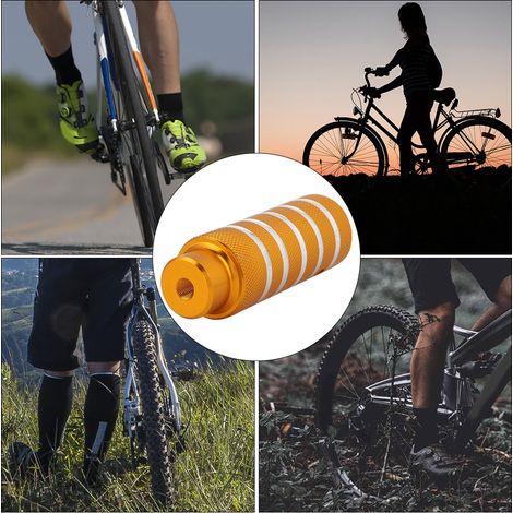 Supports de repose-pieds arrière en métal doré pour vélo, accessoires robustes pour figures (1/5)