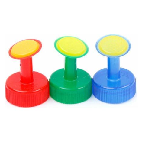 6-teiliges Set Bewässerungsdüsen für Flaschenverschlüsse, Kunststoff-Bewässerungsvorrichtung für 28-mm-Flaschen, zum Bewässern von Saatgut, zur Gartenbewässerung (1/5)
