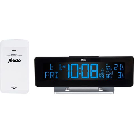 Alecto Digitaler Wecker mit Wetterstation