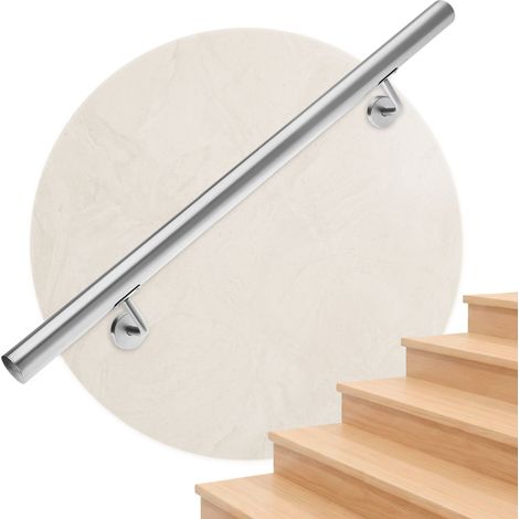 MONZANA Handlauf Edelstahl V2A Geländer Treppe Wandhandlauf Brüstung Griff 80-600cm  100cm