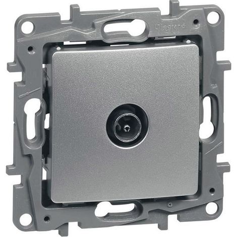 Prise TV mâle étoile 2DB Argent LEGRAND 096678 (1/2)