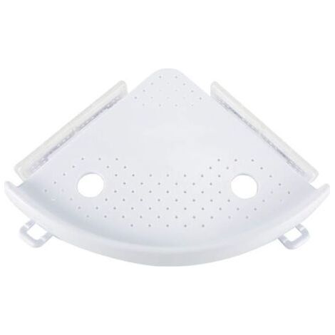 Étagère d'angle de salle de bain, étagère de douche à ventouse, étagère de rangement de salle de bain, support mural d'angle, shampoing, douche, support de rangement de cuisine, organ (1/3)