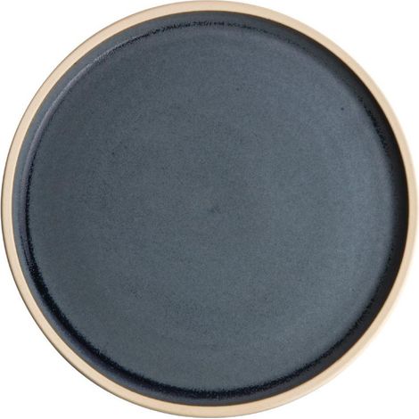 Assiettes plates bord droit granit bleu Canvas 18 cm (Lot de 6) - Ref FA300 - Olympia (1/5)