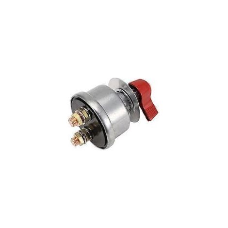 Hauptbatterietrennschalter, 30 cm (1 Fuß) 4 AWG Batteriekabel, Hochstrom-Batterietrennschalter für Wohnmobil, Boot, ATV (rot) - Crezuo