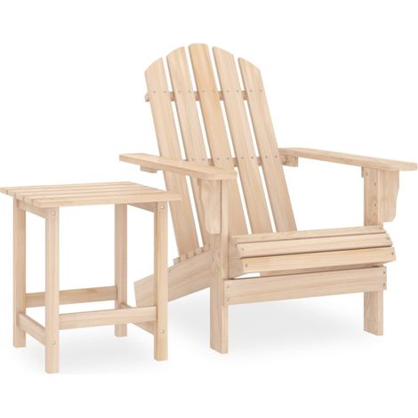 Sedia da Giardino Adirondack con Tavolino in Legno Abete vidaXL (1/5)