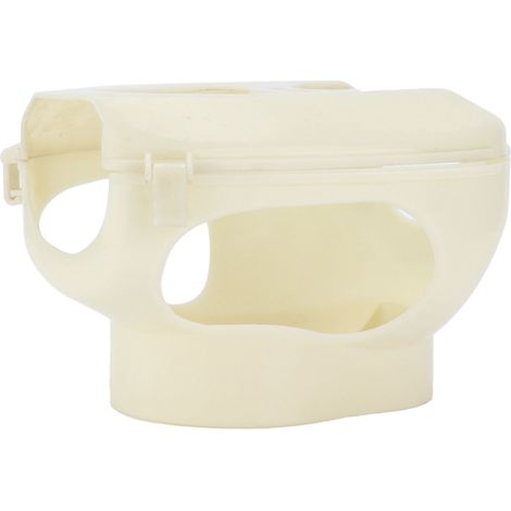 Support en plastique pour pigeons voyageurs, avec mangeoires et distributeurs de médicaments pour jeunes pigeons voyageurs (blanc). (1/5)