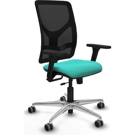 Chaise de bureau piqueras y crespo Motilla turquoise simili cuir (1/2)