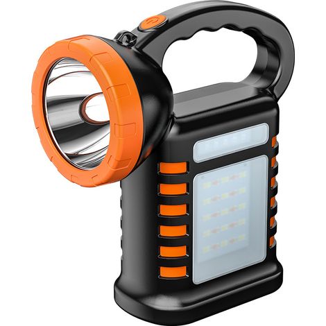 USB wiederaufladbare LED-Taschenlampe, langlebig, kompakt und tragbar, Orange (1/5)