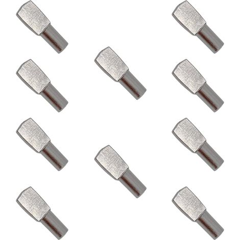 Supports d'étagère, lot de 10 supports plats en forme de cuillère, supports d'étagère pour placard, étagères pour armoire, penderie, équerre (1/4)