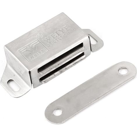 2,2 pouces Baumarkt Metall Schrank Schublade, Tür Magnetverschluss Eisenwaren Loquet, argent