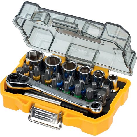 DeWALT - 24-teiliger Steckschlüsselsatz und Schraubendrehersatz DT71516 (1/5)