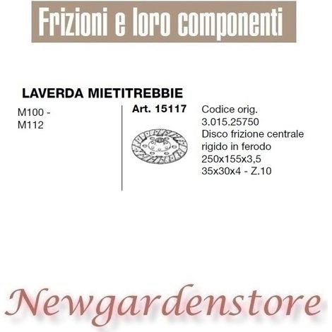 Kupplungsscheibe ferodo 35x30x4 15117 passend für LAVERDA MIETITREBBIE M100 M112