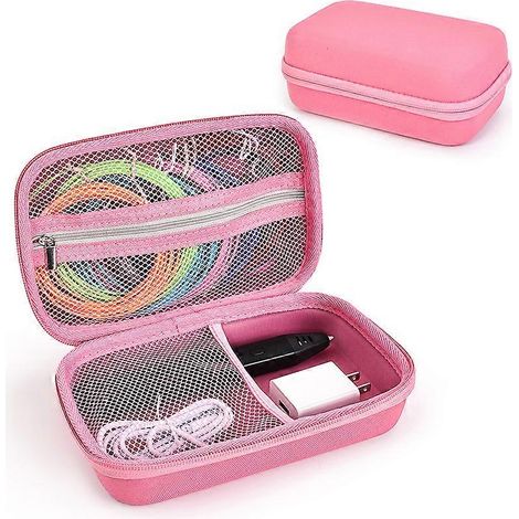 Accessoires de rangement pour stylo 3D pour enfants 3D-04, compatibles avec le stylo d'impression 3D SCRIB3D P1 avec écran et le stylo 3D Super MYNT3D (rose) ( )