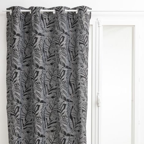 Rideau à tissu jacquard à motifs feuilles FOLHA (1/3)