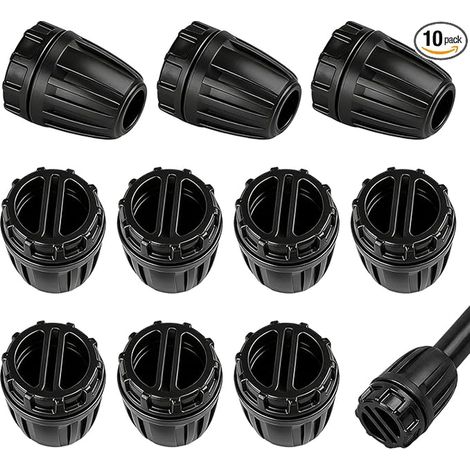 Irrigation Plug Adapter Irrigation Hose Connector for 1/2" (13/16mm) Hoses End Plugs for Micro or Drip Irrigation System (1/5)