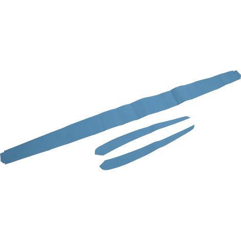 Garniture de Porte Intérieure en Suède Douce pour Tesla Model 3 Y 2019-2023, Habillage de Tableau de Bord, Kit de Remplacement, Bleu, Moulure Tridimensionnelle (1/5)