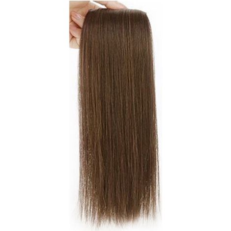 Perruque Femme Fille Cheveux Synthétiques Fluffy Épaississants Postiche pour Rendez-vous Anniversaire Fête Marron Noir 30cm / 11,8in (1/5)