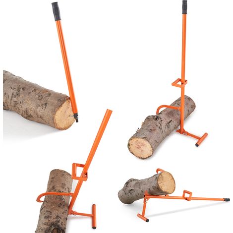 VEVOR Cric a buches 1219 mm, leve-buches en acier robuste 4 en 1, leve-tronc dearbre multifonctionnel a poignee en metal avec crochet deinclinaison reglable, pour rouler, couper et soulever des buches (1/5)