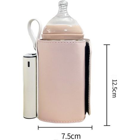Vert Chauffe-biberon portable voiture, housse isotherme réglable, chauffe rapide, maintien chaud, USB recharge, voyage (1/5)