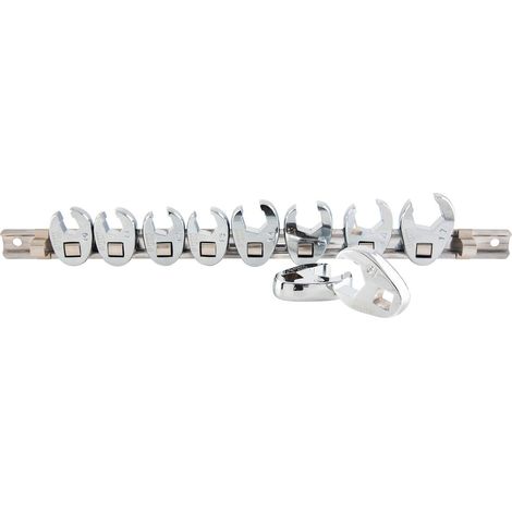 Lot de 10 clés à écrou évasé métrique 3/8" Taille 10 Taille 19 (1/5)