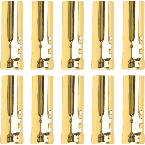 10 pièces E14 Tube en douille e14 métal pour bougie porte lampe Base de lampe accessoires d'éclairage 25x80mm E14 douille de support de lampe bougies chandelier 25x80mm 1x3.1in Or 1 (1/5)