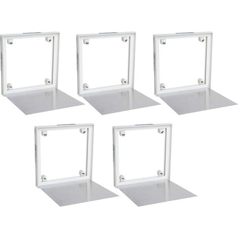 Lot de 5 trappes de visite à carreler Semin - 200 mm x 200 mm - spécial accès sous baignoire - pièces humides et salle de bain (1/5)