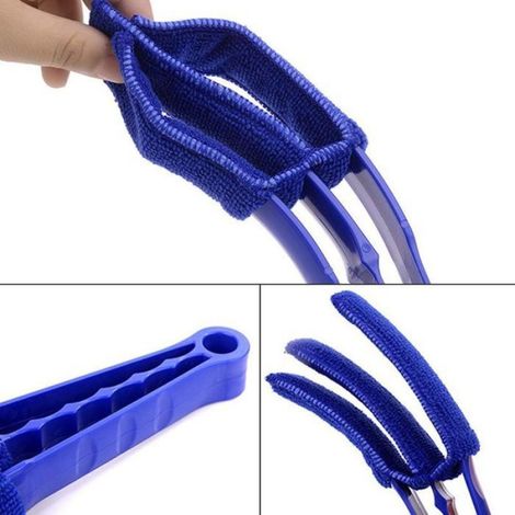 AIDUCHO Lot de 9 Outils de Nettoyage pour Volets roulants, Lot de 3 brosses à plumeau avec 3 Manchons Amovibles en Microfibre et (1/5)