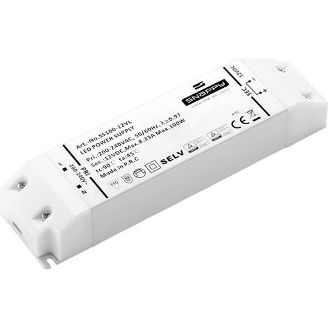 Dehner Elektronik SS 100-24VL Transformateur pour LED, Driver de LED à tension constante 100 W 4.17 A 24 V/DC surtentio