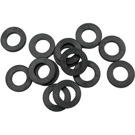 Rondelle plate en caoutchouc noir M6 pour vis (1/5)