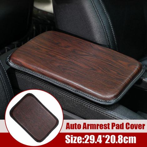 Coussin Central Accoudoir Console Auto Housse Cuir PU Tapis Rouge Protection Intérieur Véhicule Accessoires (1/5)