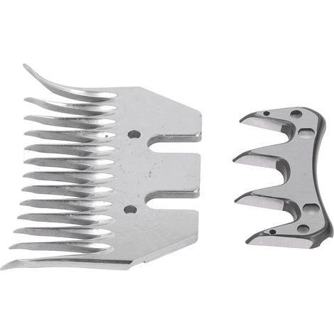 Schafschere, gebogene Klinge, 13 Zähne, Wollschere, Kammschneider, Trimmer, Zubehörset (1/5)
