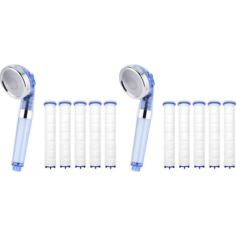 2X Mode de Sortie d'eau à 3 Vitesses élimination Résiduelle de Haute Qualité Cartouche de Sédiments PP Filtre de Pomme de Douche Filtrée Douche Pure (1/5)
