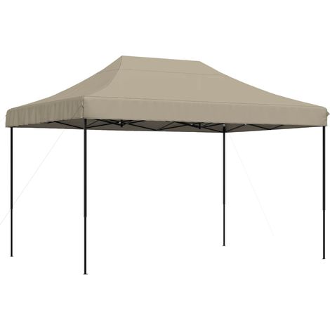 Party Tent Folding Taupe 279 x 410 x 315 cm Oxford Fabric vidaXL