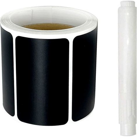 120pcs Kit d'Etiquette Autocollantes Réutilisables pour la Cuisine Organiser avec Marqueurs Craie Liquide, Étiquette Tableau Noir Amovible pour Décorer Votre Cuisine Pièce de Rangement (1/5)